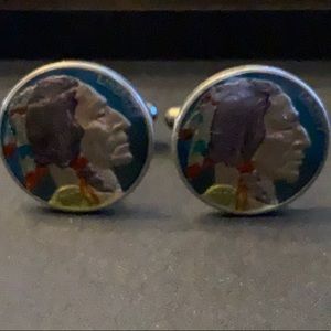 Ben Silver Coin Cufflinks